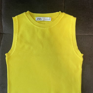 Crop top - Gelb