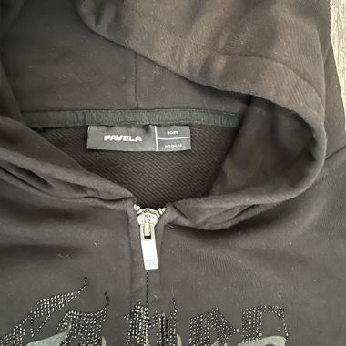 Black Zip Hoodie FAVELA