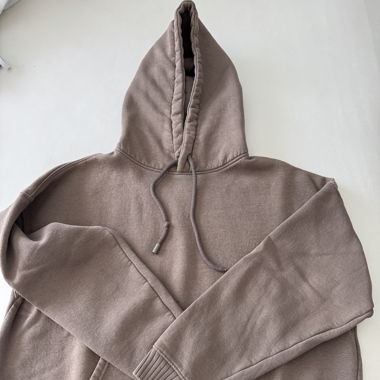 Felpa oversize marrone Zara