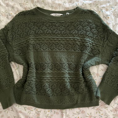 Maglione in maglia kaki