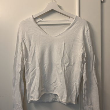 White long sleeve top