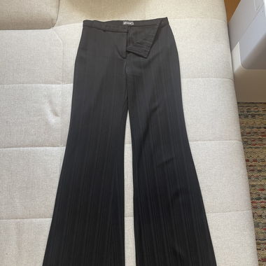 Schwarze Wide-Leg-Hosen
