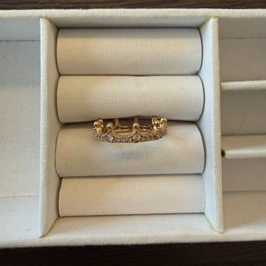 Anello Pandora Corona oro rosa