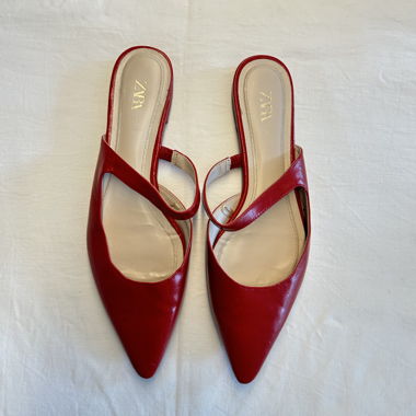 Pantoletten Rot