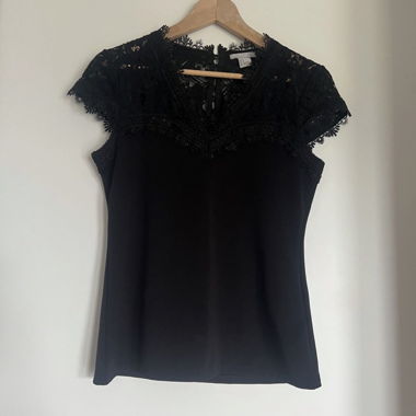 Black Lace Top Size S