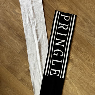 PRINGLE Scarf black and white