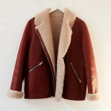 Peau lainée SANDRO / Lammfelljacke SANDRO