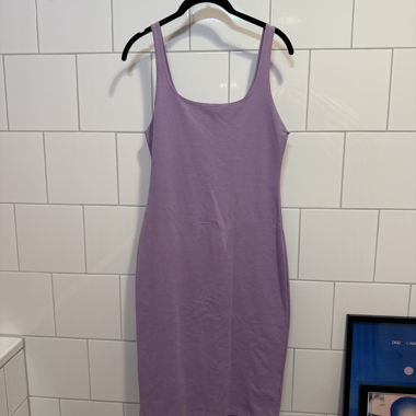 Zara purple bodycon dress Size L