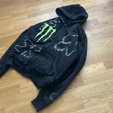 Ultra seltenes Vintage Monster x FOX Racing Zipup