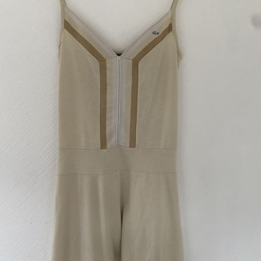 Vestito beige a spalline Lacoste taglia 38