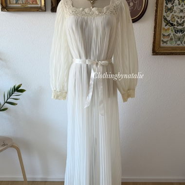 Abito lungo maxi in nylon plissettato Evete Taglia M