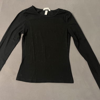 Maglia nera a maniche lunghe H&M