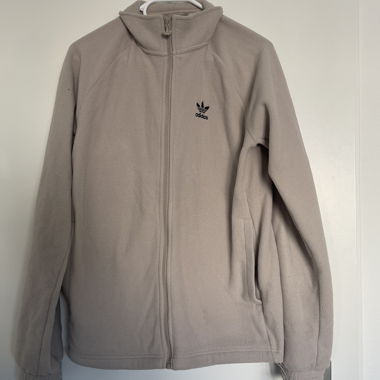 Veste polaire Adidas beige oversize