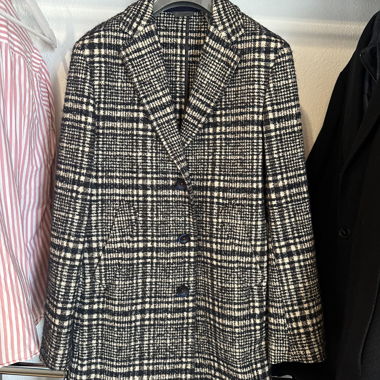 Cappotto a quadri in blend di lana Manuel Ritz