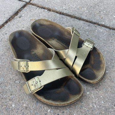 Birkenstock Gold Sandals 38