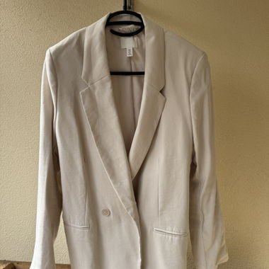 Blazer beige H&M, taglia S-M