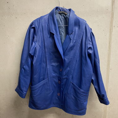 Blue Leather Jacket