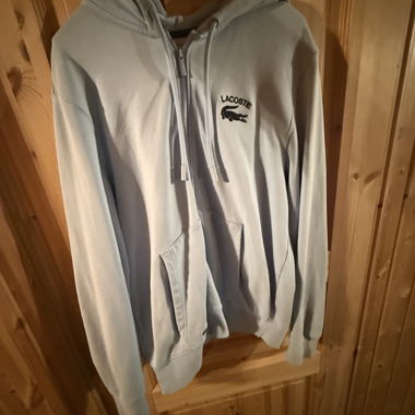 Sweat a capuche Lacoste bleu clair