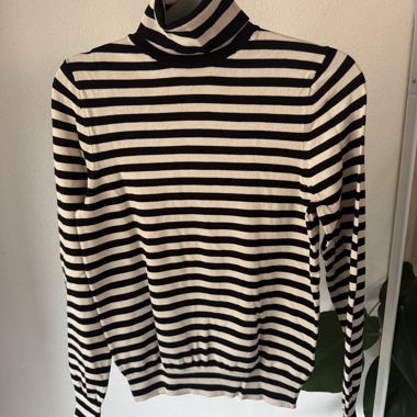 Striped Turtleneck Sweater