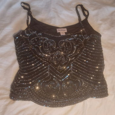 Top Neri con Paillettes EU 42