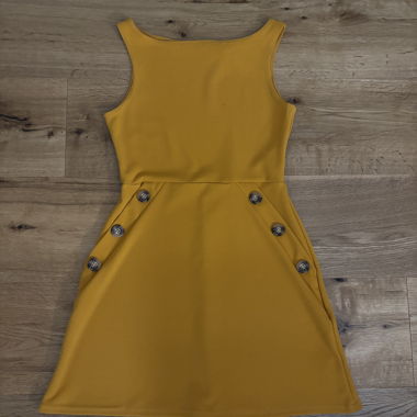 Vestito giallo senape