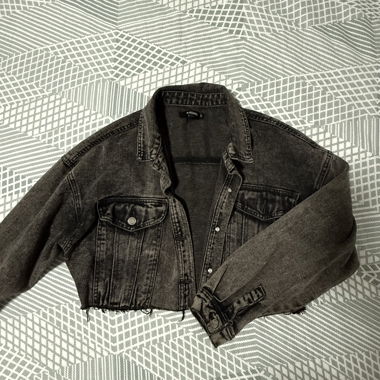 Cropped Jeans Jacke