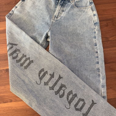Jeans baggy grafici