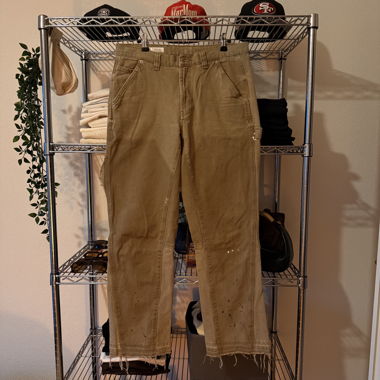 Khaki green trousers