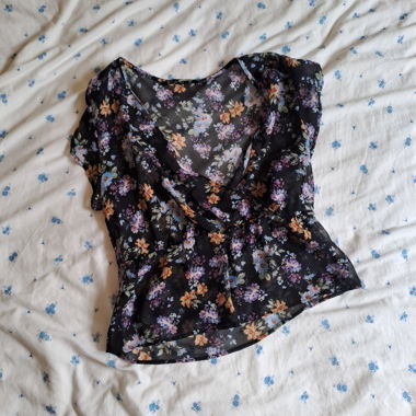 Flowy, see-through blouse
