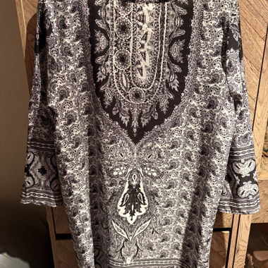 Paisley Tunic with 3/4 Sleeves