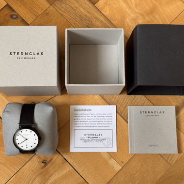 Sternglas Uhr Zirkel Bauhaus Edition limitiert
