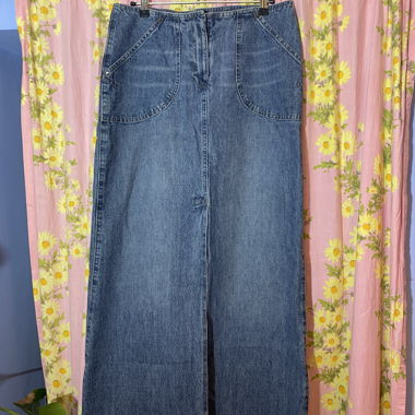 Langer Jeansrock