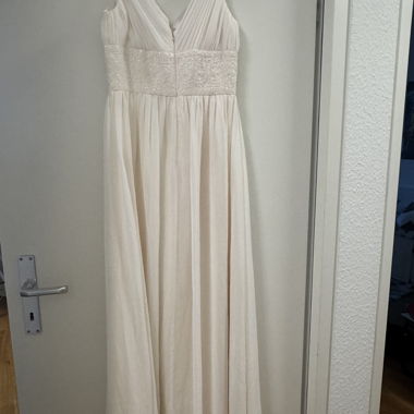 Robe longue ivoire