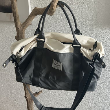 Travel Bag Green/Cream