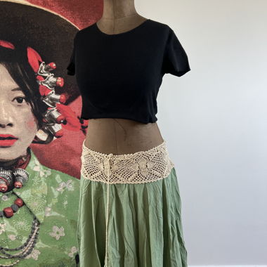 Zara schwarzes Crop Top