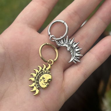Sonne & Mond Earring Set & Celestial Jewelry