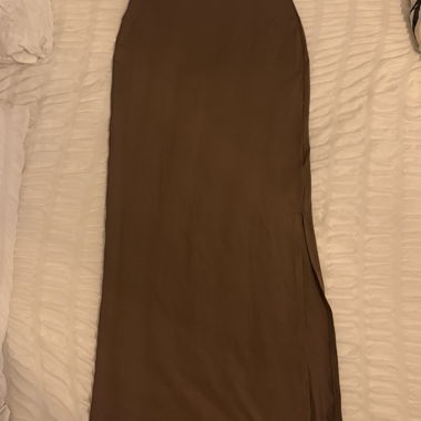 Bershka Brown Maxi Dress