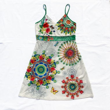 Abito festival boho colorato M