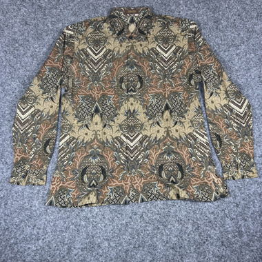 1990 Batik Pattern Shirt