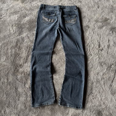 Jeans vintage Y2K Bootcut vita bassa a zampa