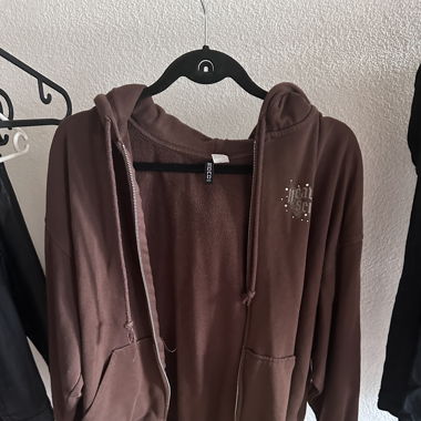 Brauner Zip Hoodie
