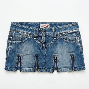 Y2K-Jeansrock Mexton