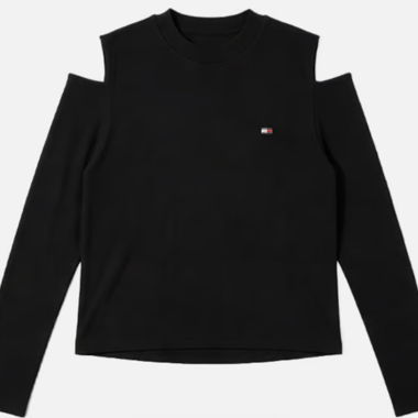 Black Long-Sleeve Top