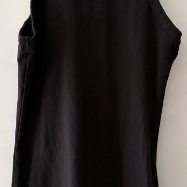 Schwarzes Tanktop-Kleid