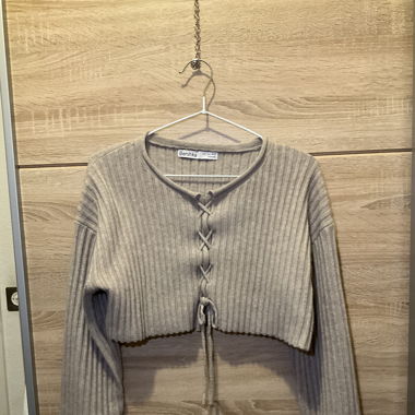 Pull CROP, top beige