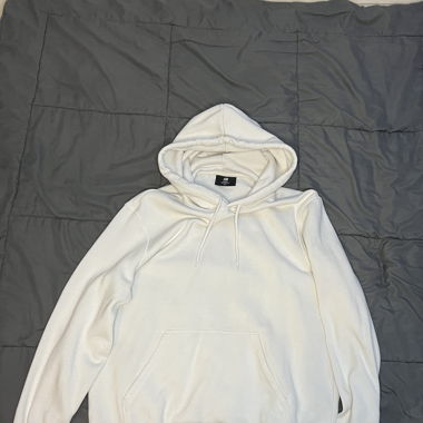 Hoodie Oversized White Basic
