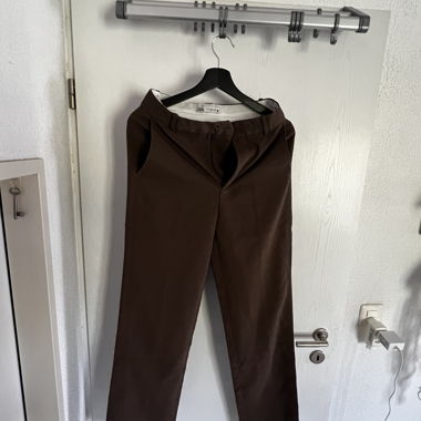 Pantaloni in tessuto marrone