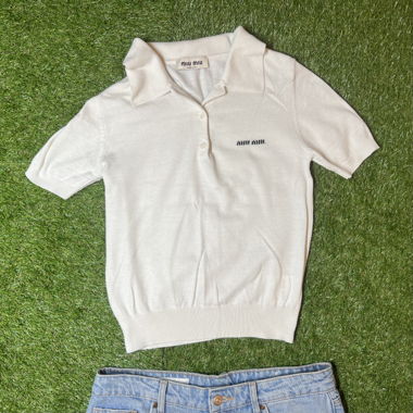Polo en laine Miu Miu