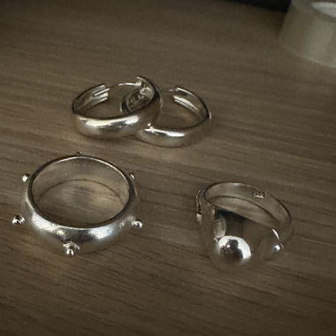 Echt silber ringe und Ohrringe 925