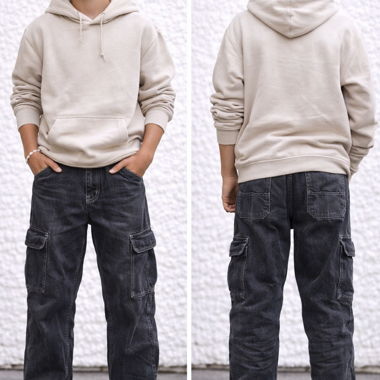 Pantaloni cargo neri